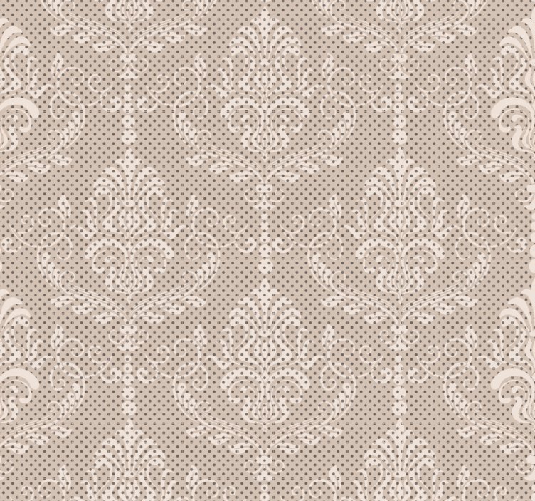 Floral Vintage Ornamental Wallpaper - TenStickers