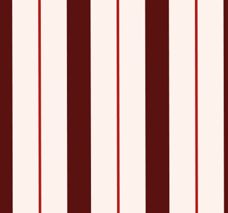 Wide thin Red white stripes Vertical Wallpaper - TenStickers
