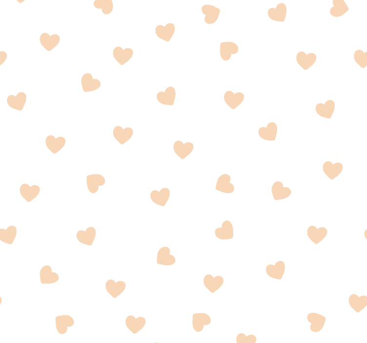 Heart Patterned Simplicity wallpaper polka dots - TenStickers