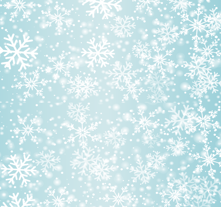 Snowflake Pattern christmas wallpaper - TenStickers