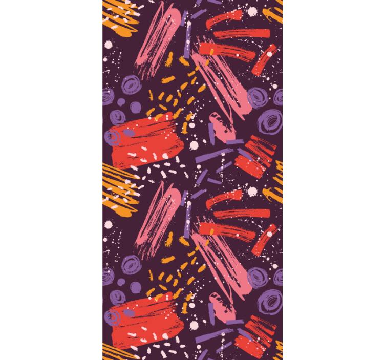 Expressive Brushstrokes abstract wallpaper - TenStickers