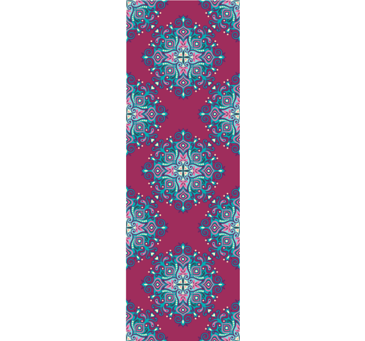 Indian traditional pattern Flowery Wallpaper - TenStickers