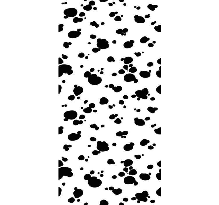 Paw Print Pattern dog wallpaper - TenStickers