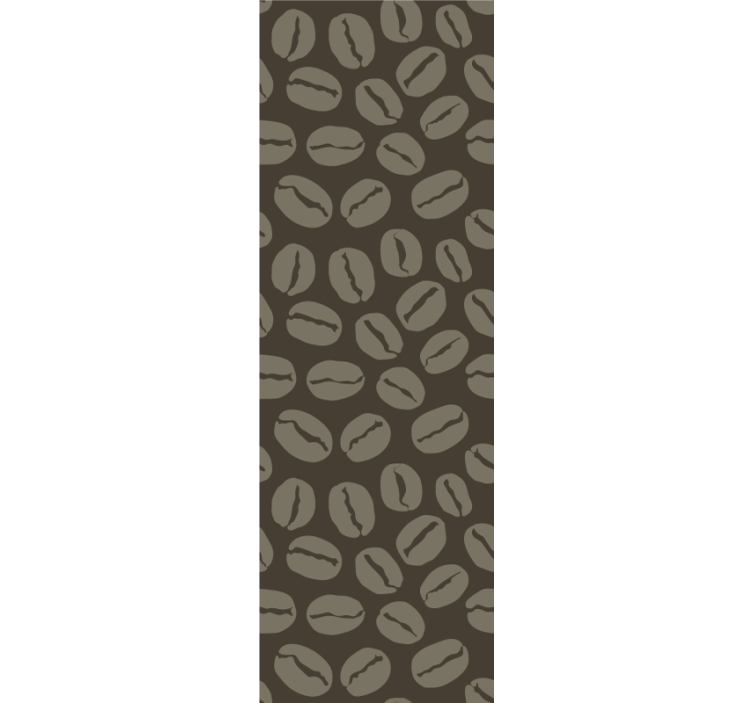 Coffee Bean Motif rectangle wallpaper - TenStickers