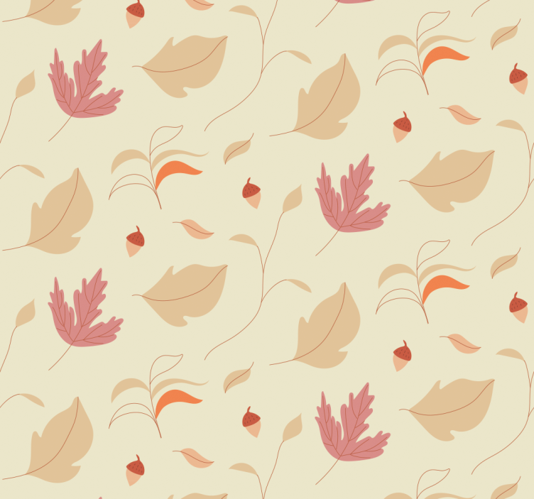 Autumn multicolor leaves wallpaper - TenStickers