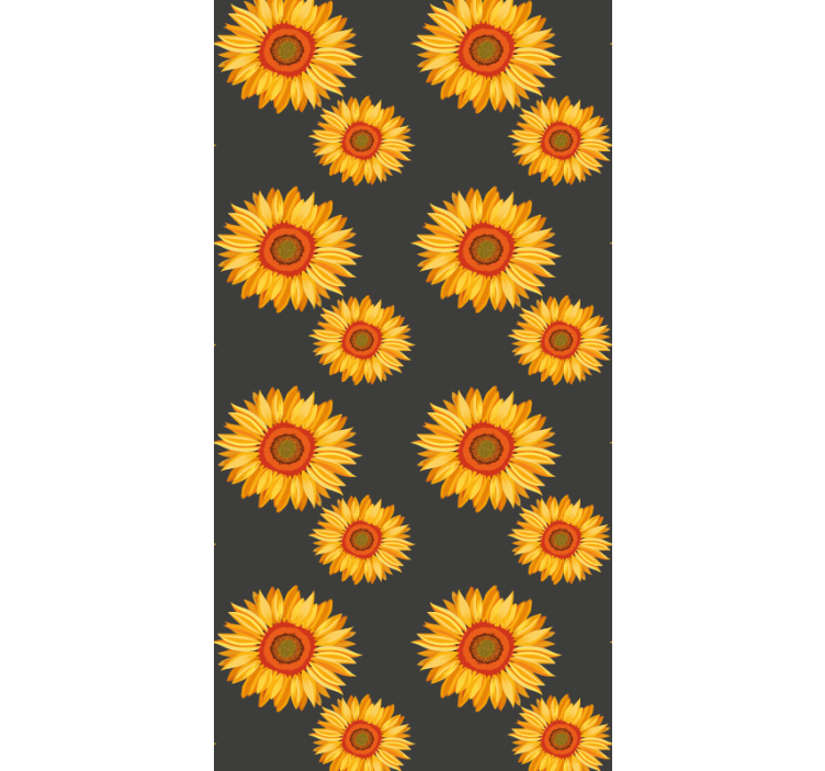 Sunflower Elegance flower wallpaper - TenStickers