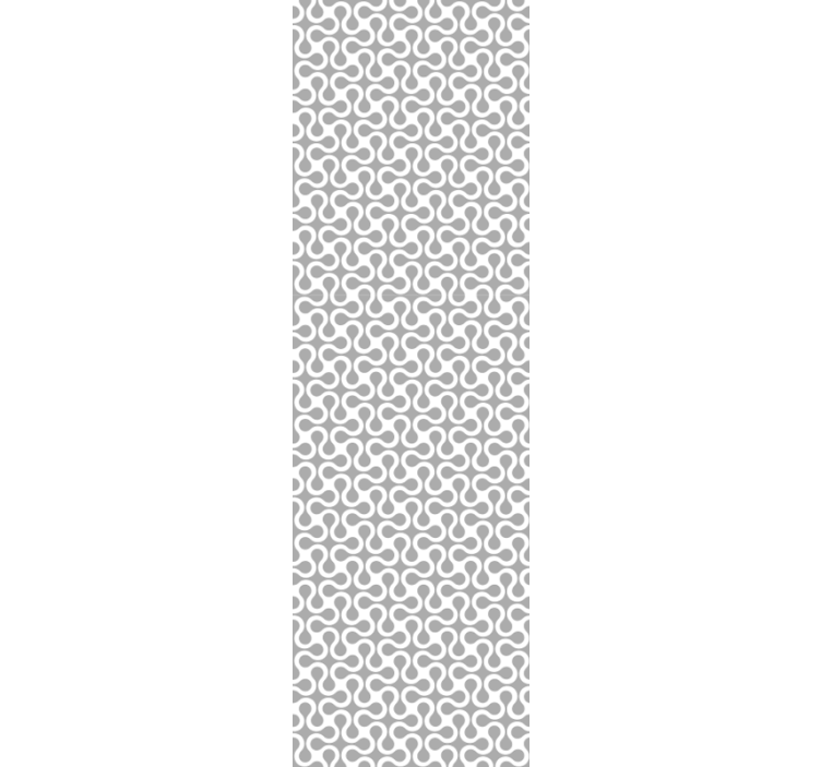 Geometric Wavelengths Grey Wallpaper - TenStickers