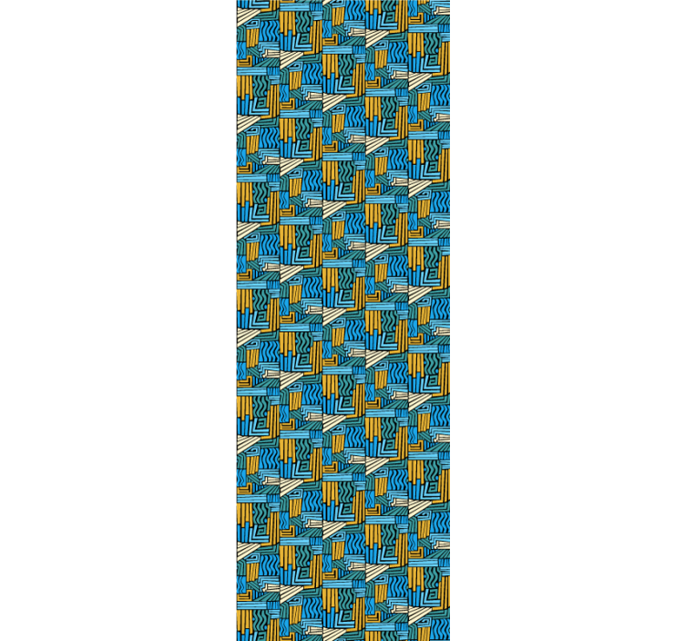 Geometric wallpaper geometric interlace design - TenStickers