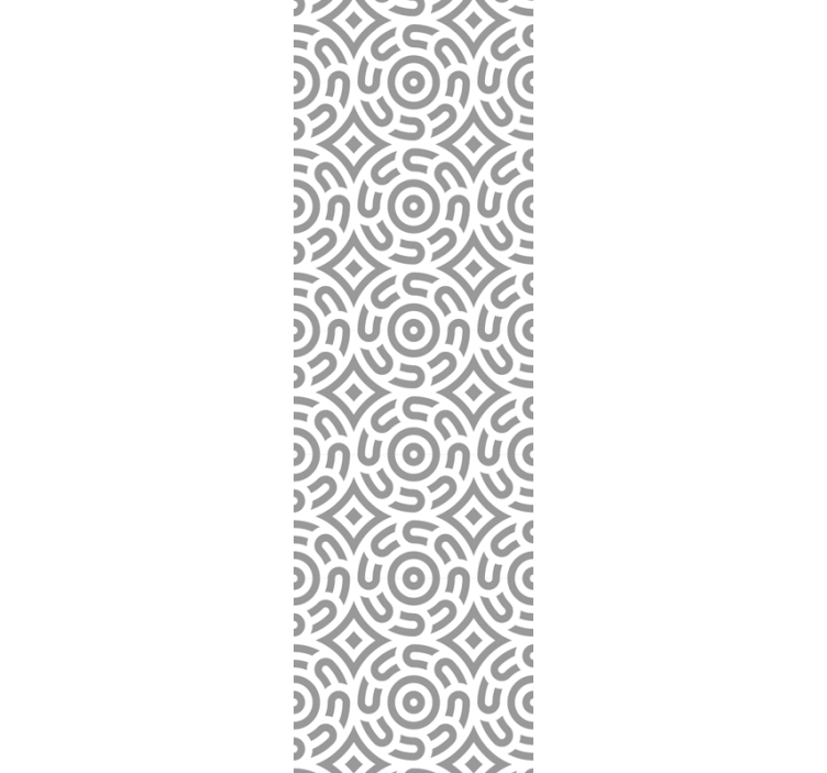Geometric Spirals dining room wallpaper - TenStickers