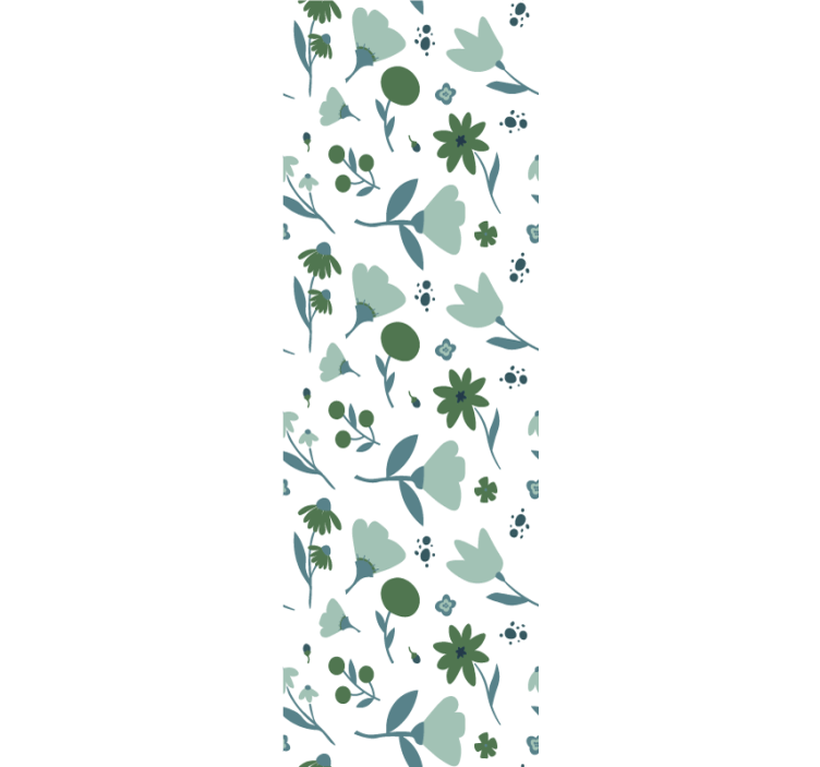 Botanical Bloom flower wallpaper - TenStickers