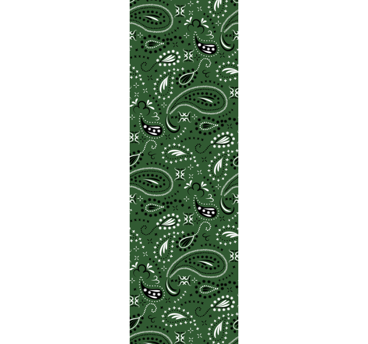 Nordic Paisley Pattern skandinavian wallpaper - TenStickers