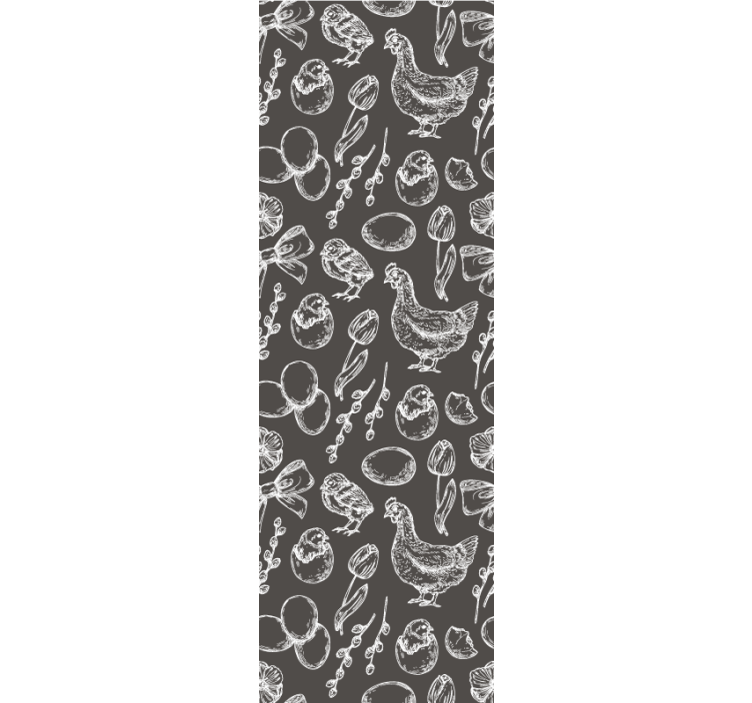 Country Kitchen Illustration kitchen wallpaper - TenStickers