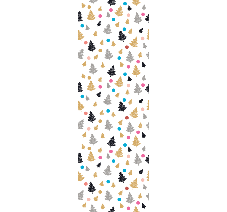 Colorful dots with trees Wedding Wallpaper - TenStickers