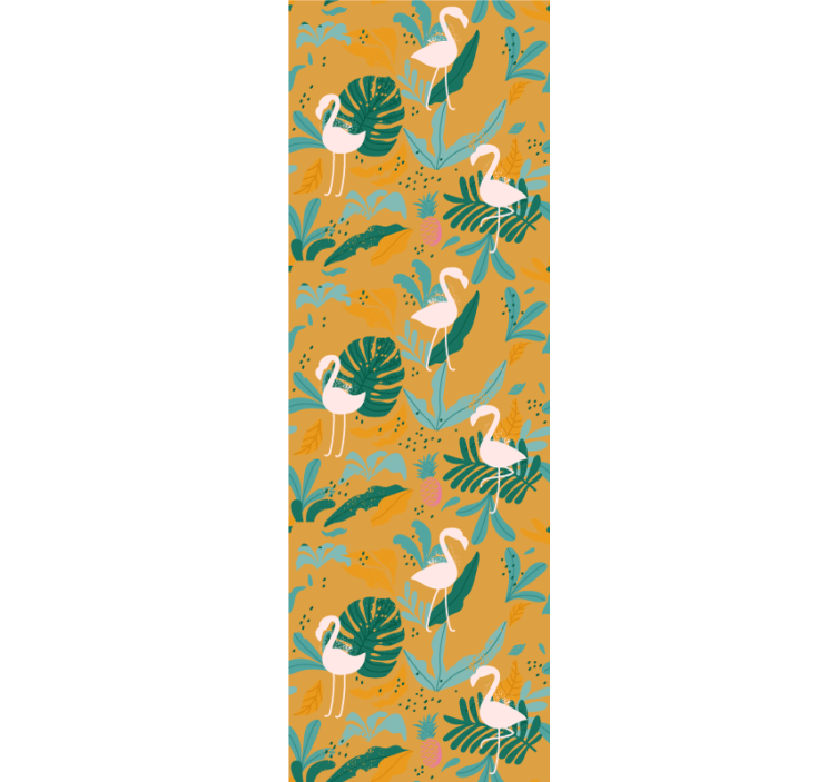 Flamingo Tropical animal wallpaper - TenStickers