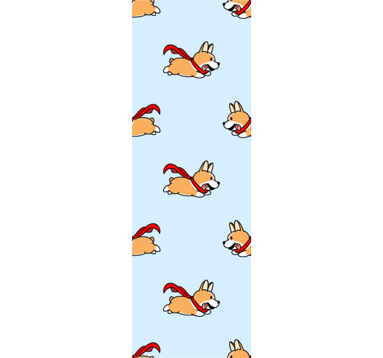 Captain dogs pattern  bedroom wallpaper - TenStickers