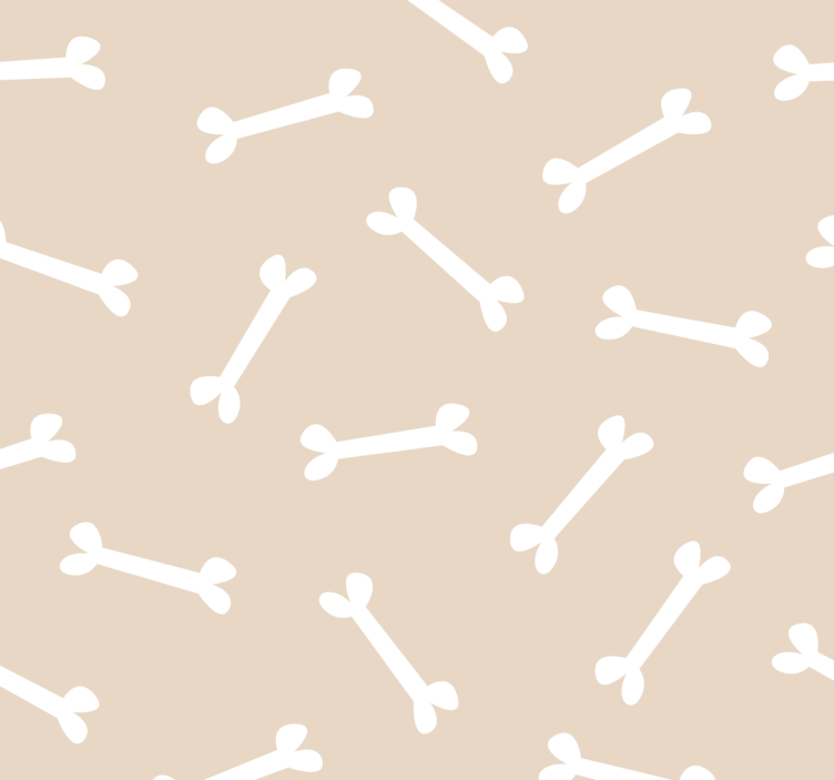 Bones Pattern dog wallpaper - TenStickers