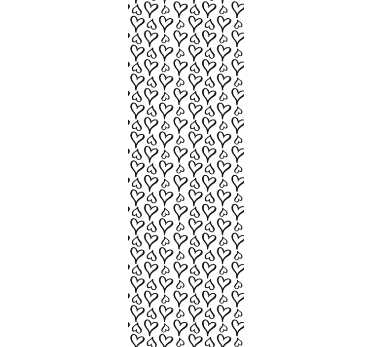 Heart Motif Repeat wallpaper - TenStickers