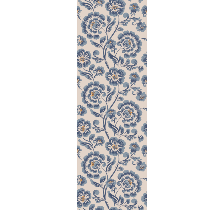 Flower pattern in earth tone Modern Wallpaper - TenStickers