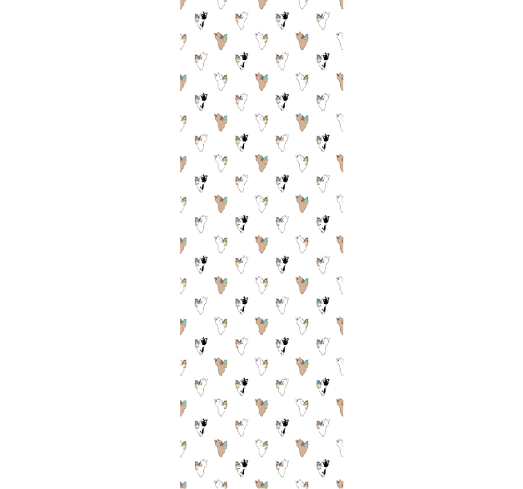 Canine Silhouette dog wallpaper - TenStickers