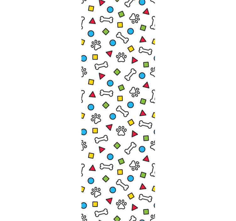 Playful Pet Motifs dog wallpaper - TenStickers