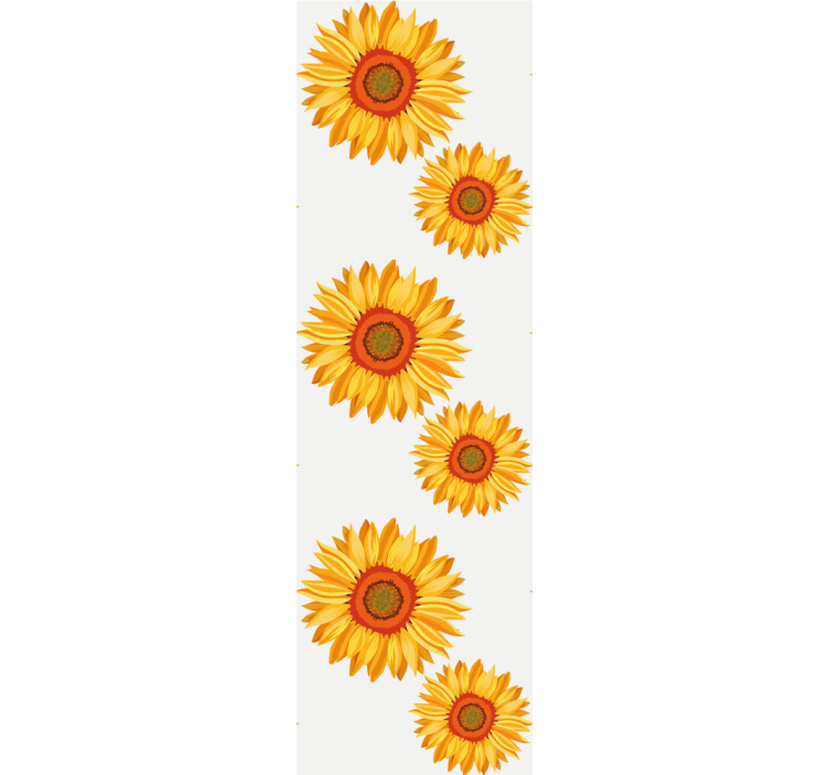 Sunflower Array flower wallpaper - TenStickers