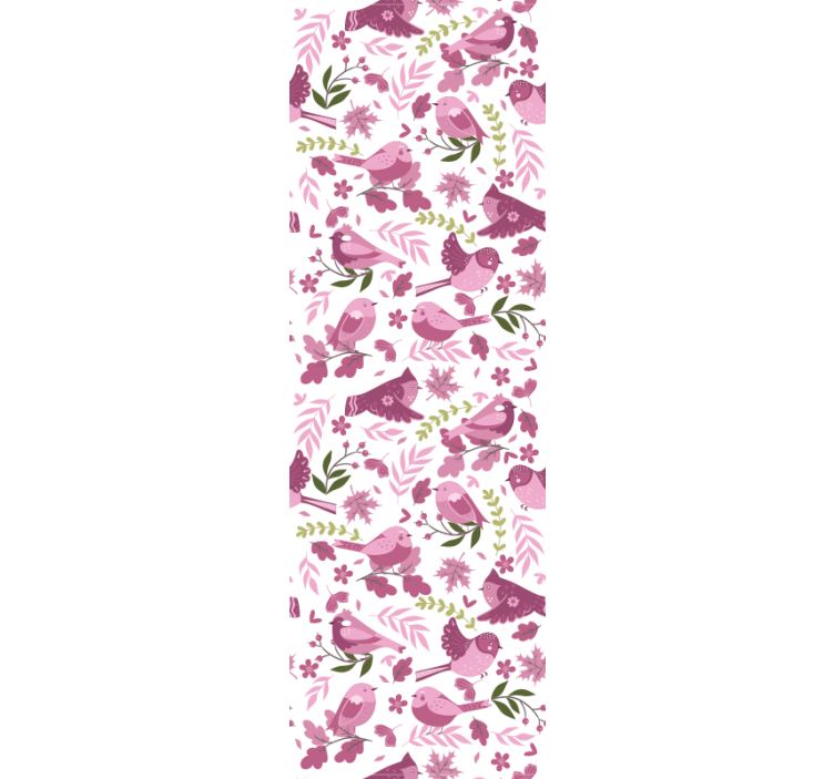 Bird Illustration birds wallpaper - TenStickers