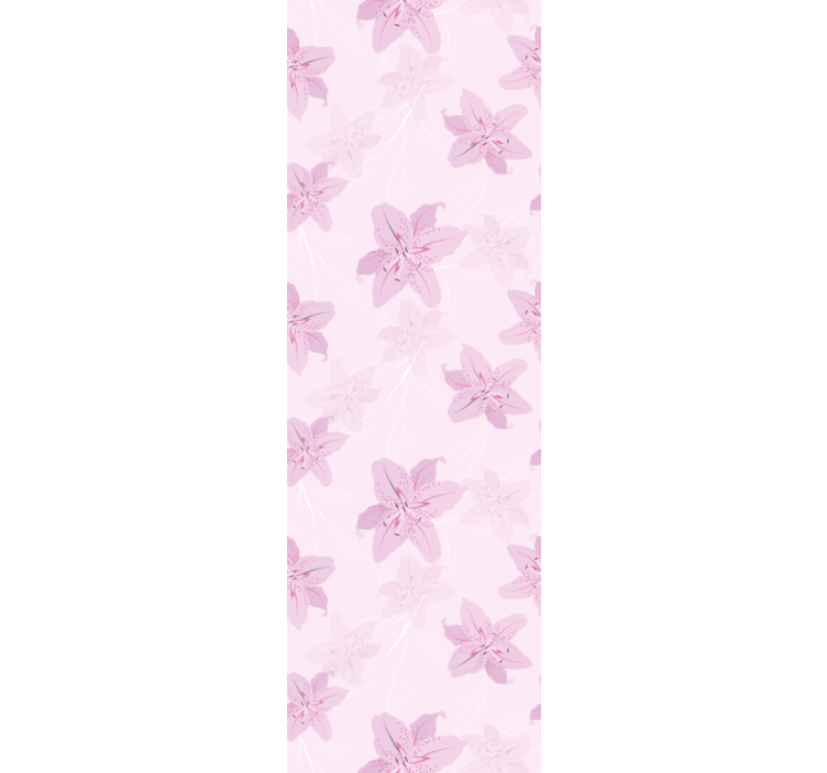 Floral Butterfly Motif purple wallpaper - TenStickers
