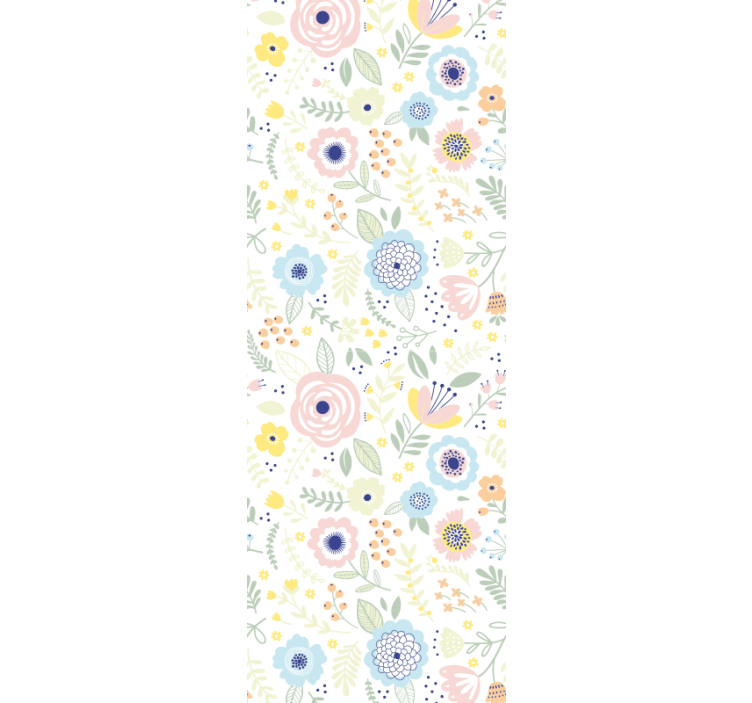 Floral Garden Pattern flower wallpaper - TenStickers