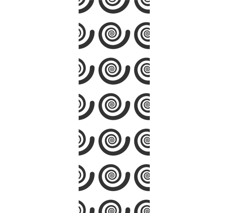 Spiral Pattern geometric wallpaper - TenStickers