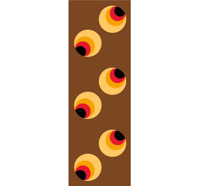 Geometric wallpaper retro geometric orbs - TenStickers