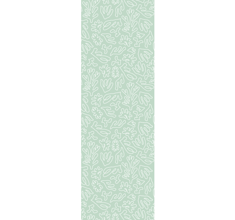 Coral Reef Motif leaf wallpaper - TenStickers