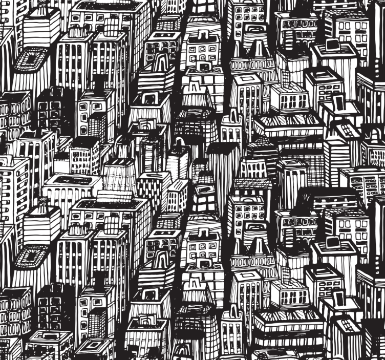 New York skyscrapers New York wallpaper - TenStickers