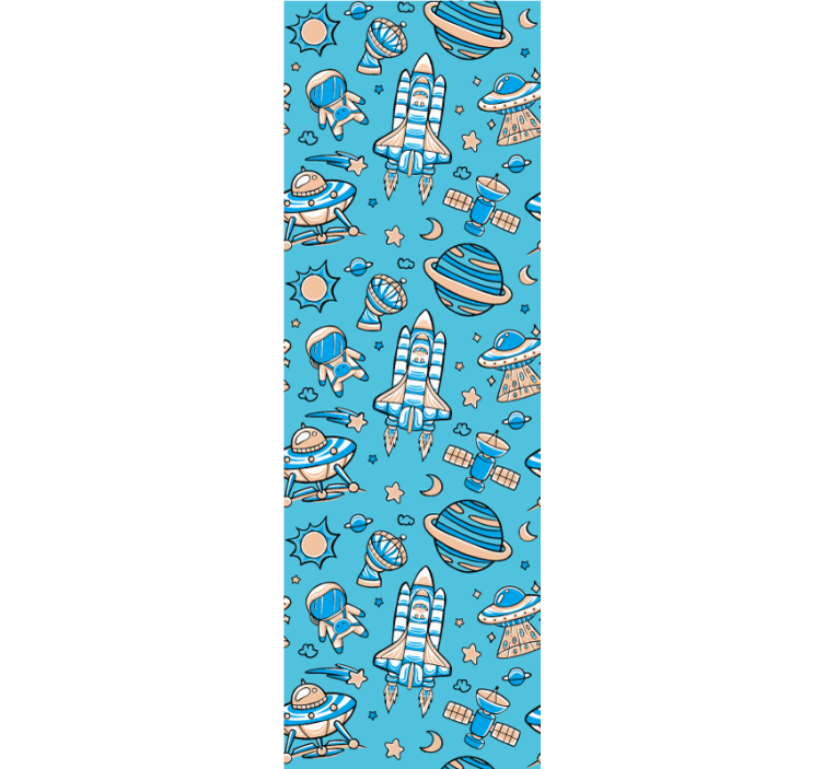 Space Exploration Fantasy modern wallpaper - TenStickers