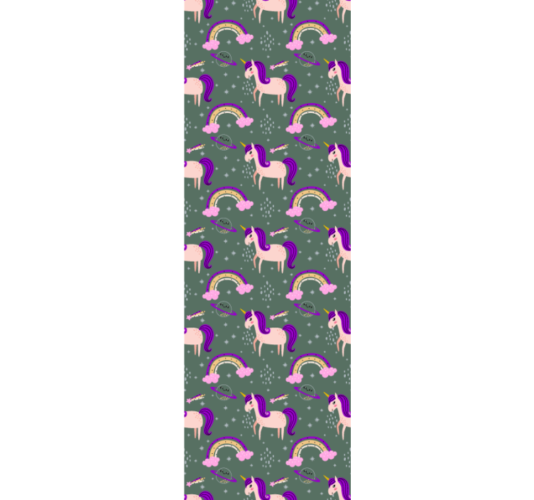 Mythical Creatures and Colorful Arches animal wallpaper - TenStickers