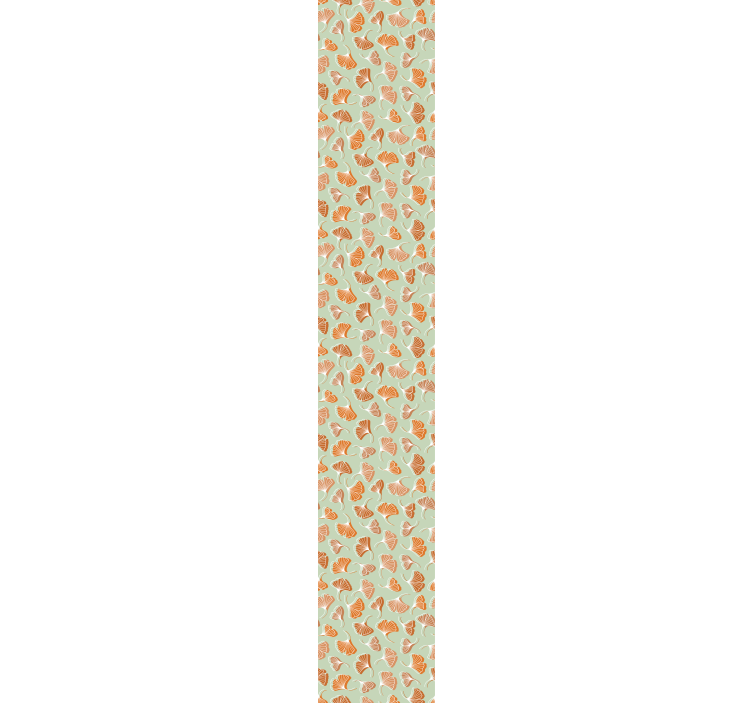 Leaf wallpaper with ginkgo leaf design - TenStickers