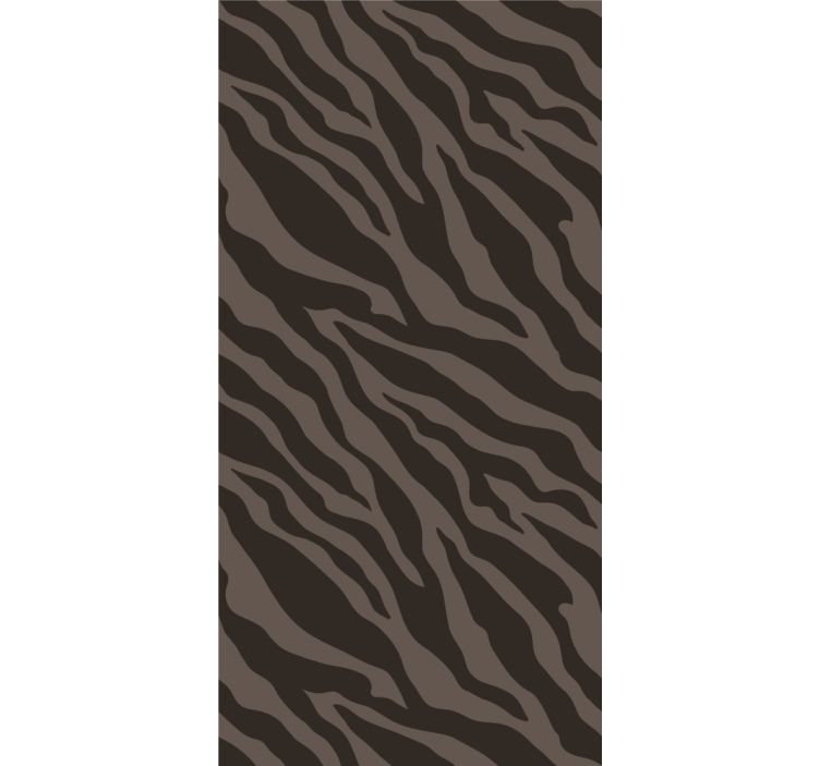Dark zebra pattern Living room wallpaper - TenStickers