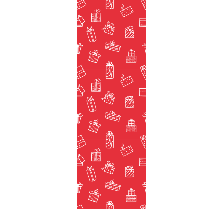 Gift Pattern Motif christmas wallpaper - TenStickers