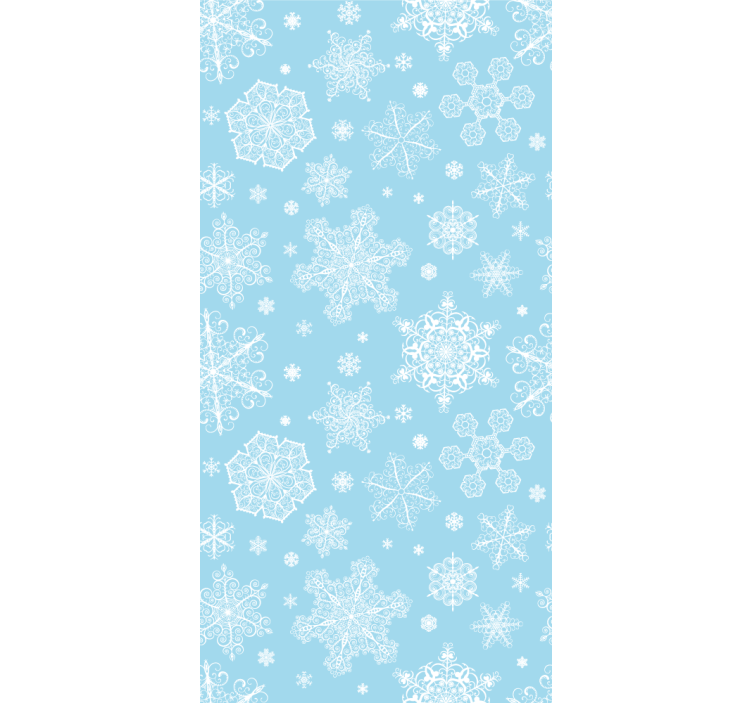Snowflake Elegance christmas wallpaper - TenStickers