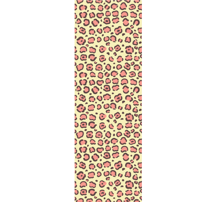 Leopard Print Motif tile wallpaper - TenStickers