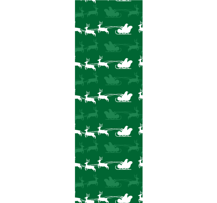 Holiday Sleigh Motif christmas wallpaper - TenStickers