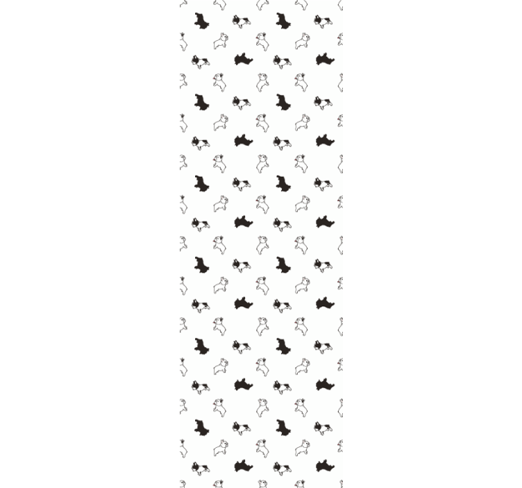 Puppy Sketches Pattern dog wallpaper - TenStickers