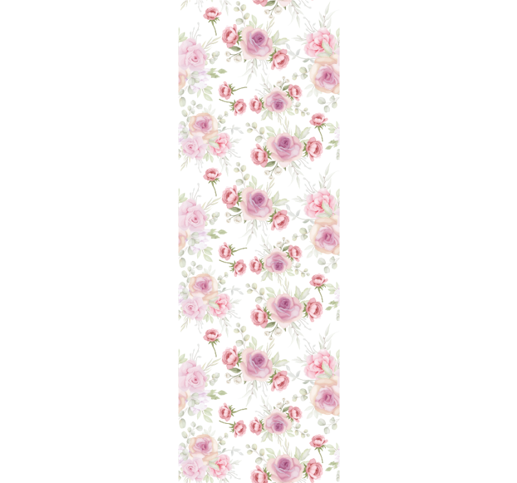 Delicate Floral Pattern flower wallpaper - TenStickers