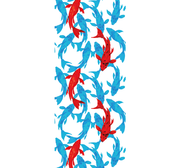 Aquatic Dance fish wallpaper - TenStickers