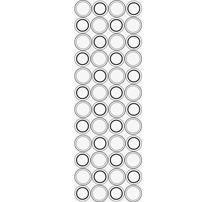 Set of Black grey circles Bathroom Wallpaper - TenStickers