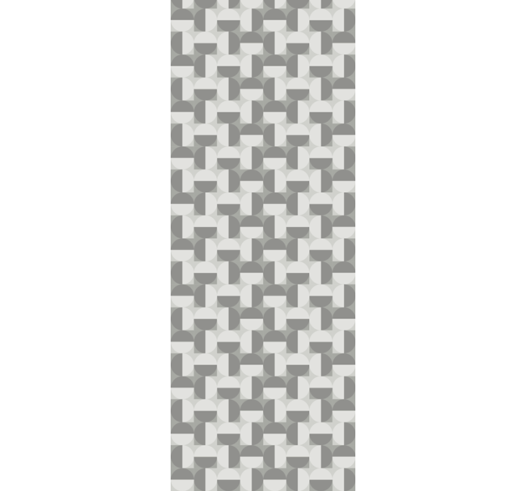 Nordic style  gray circle pattern wallpaper - TenStickers
