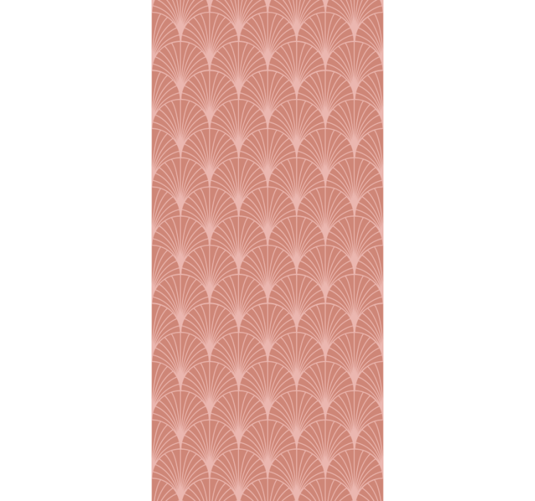 Elegant Fan Shapes art wallpaper - TenStickers