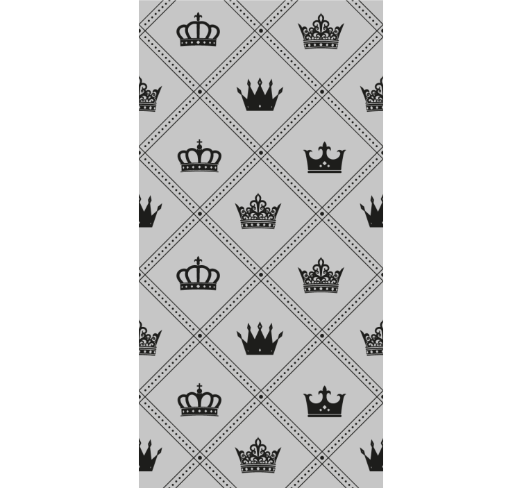 Crowns and coronets vintage wallpaper - TenStickers