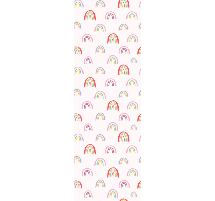Different Colored rainbows  kids wallpaper - TenStickers