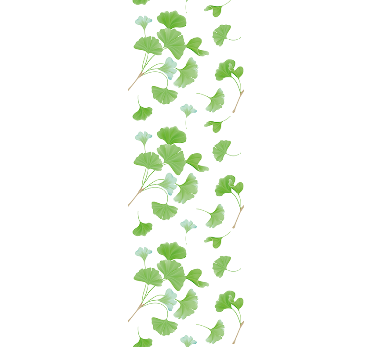 Leaf wallpaper ginkgo biloba design - TenStickers