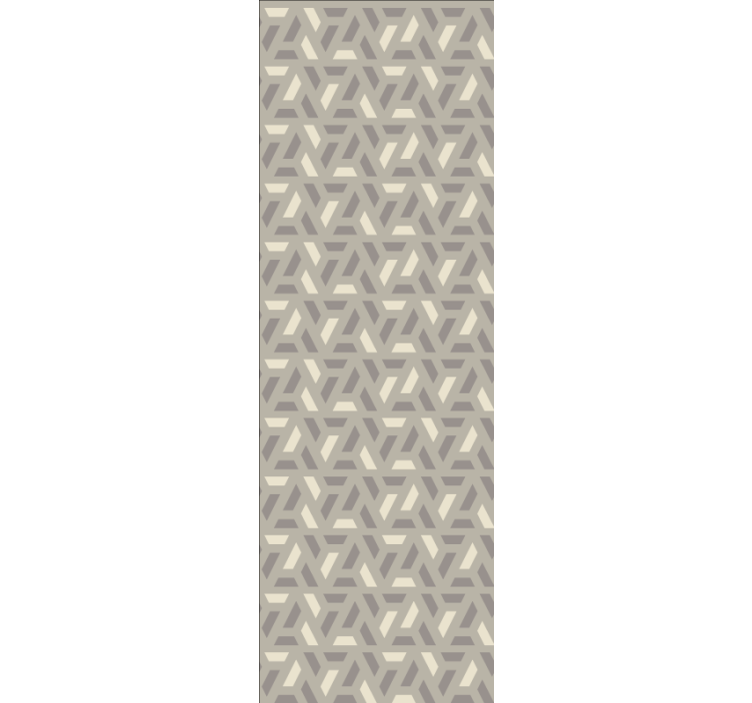 Geometric cream coloured triangle wallpaper - TenStickers